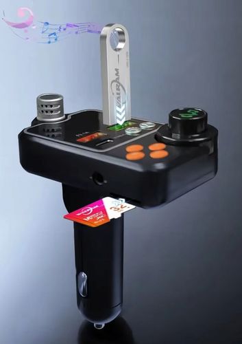 TRANSMITER FM ZESTAW GŁOŚNOMÓWIĄCY BT 5.0 ŁADOWANIE QC 3x USB PD RGB na Arena.pl