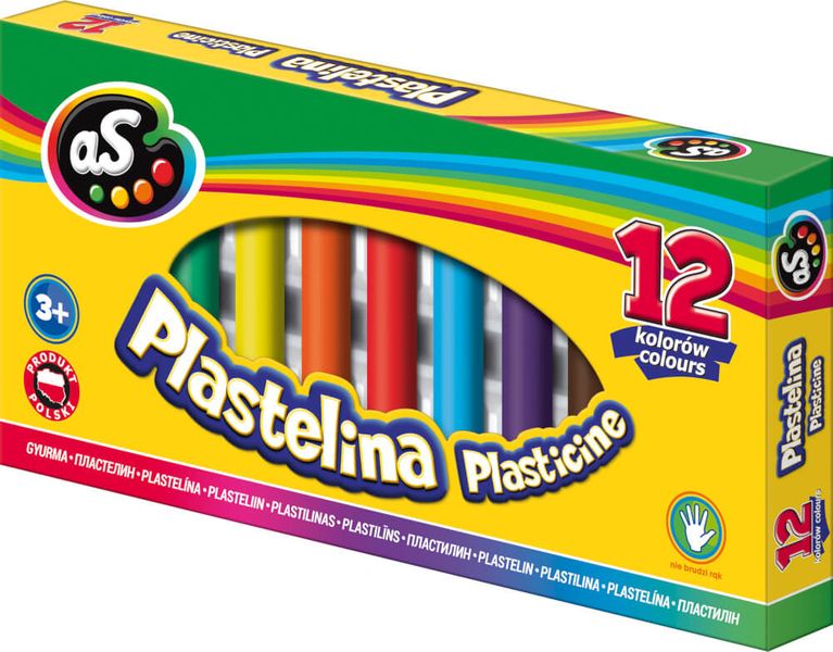 Plastelina 12 kolorów, As Astra zdjęcie 1