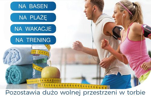 Ręcznik mikrofibra AMY4 50x90 czerwony na Arena.pl