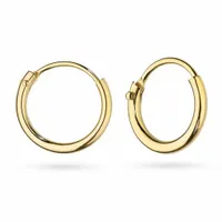 PIĘKNE ZŁOTE KOLCZYKI KÓŁKA 11mm 585 KOŁO RING 14k