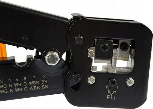 Zaciskarka 6P 8P wtyków przelotowych RJ45 PRASKA na Arena.pl