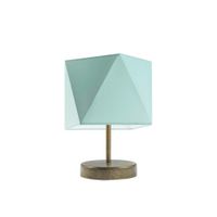 Lampka PASADENA abażur miętowy stelaż stare złoto