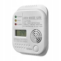 Bezprzewodowy czujnik gazu tlenku węgla czadu i dymu na baterię alarm