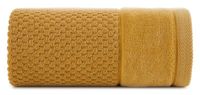 Ręcznik bawełniany z bordiurą FRIDA 30X50 musztardowy