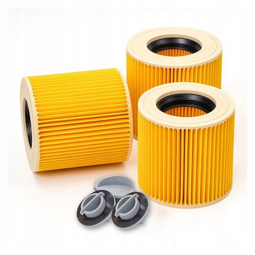 3x Filtr do odkurzacza Karcher Papierowy Harmonijkowy filtr zamiennik na Arena.pl