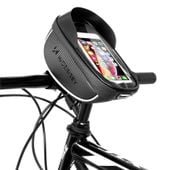 torba rowerowa na kierownicę z etui na telefon 1 l czarna