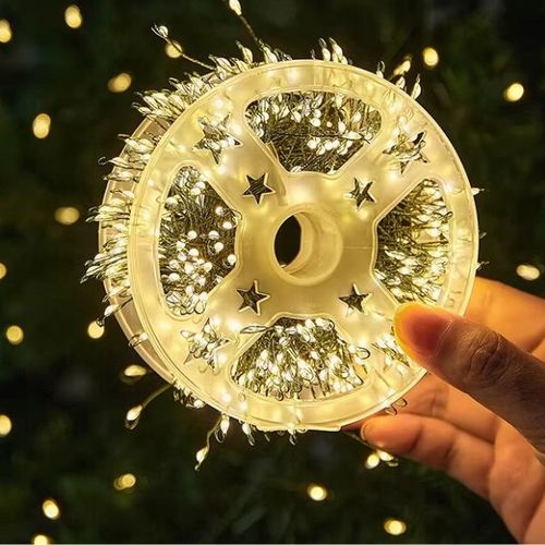 Lampki świąteczne drucik 3000 Led 100m IP44 Biały ciepły + pilot na Arena.pl