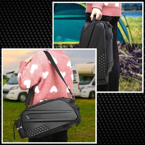 SAKWA ROWEROWA TORBA NA BAGAŻNIK ROWER ODBLASKOWA KUFER POJEMNA USZTYWNIANA na Arena.pl