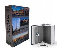 Metalowy Sejf Książka WROCŁAW Kasetka Ukryty Schowek Na Klucze Pieniądze