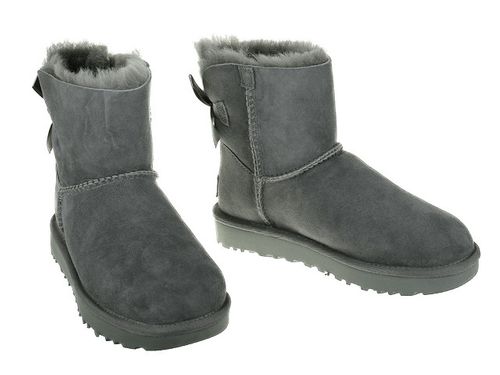 Buty UGG Mini Bailey Bow II 1016501-GREY - 40 na Arena.pl