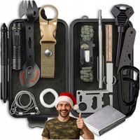 DOBRY ZESTAW SURVIVALOWY PRZETRWANIA PREZENT DLA MĘŻCZYZNY CHŁOPAKA W