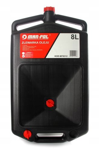 ZBIORNIK MISA WANNA ZLEWARKA DO OLEJU POJEMNIK 8L z korkiem na Arena.pl