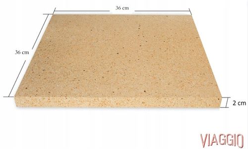 KAMIEŃ DO PIZZY SZAMOTOWY 36x36 VIAGGIO + GRATIS! na Arena.pl