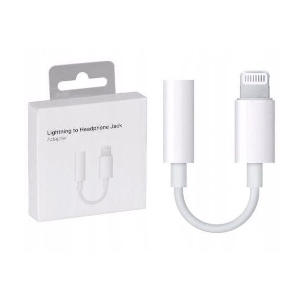 Adapter Lightning do Mini Jack 3,5mm - Przejściówka Biała do iPhone zdjęcie 1