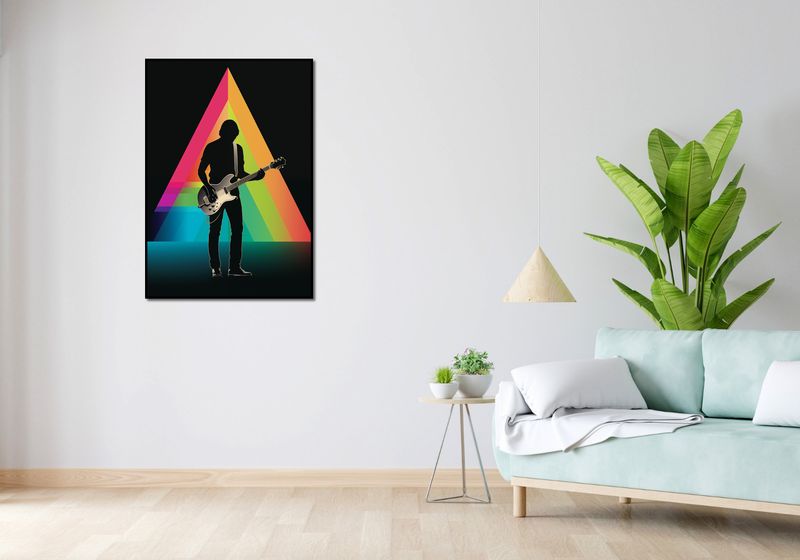 Plakat 70x100cm Pryzmat przez Gitarę zdjęcie 4