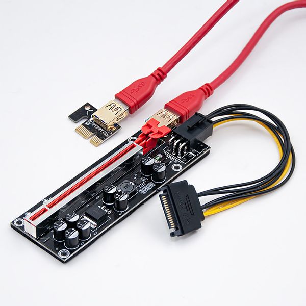 Qoltec Riser PCI-E 1x - 16x | USB 3.0 | ver. 009S Plus | SATA / PCI-E 6 pin zdjęcie 4