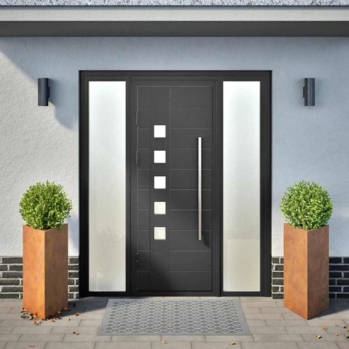 Donice ogrodowe, 2szt., trójkątne, 40x40x75cm, stal kortenowska na Arena.pl