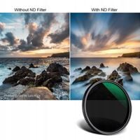 Filtr 72mm ND Szary Regulowany ND8-ND128 Fader MRC Nano X 8k K&F ND 8-128