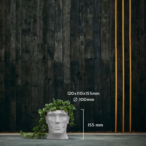 Doniczka okrągła Apollo APL10 | Biały Mat, Kolor Biały Mat, Concrette, Wymiary 11x15.5 cm na Arena.pl