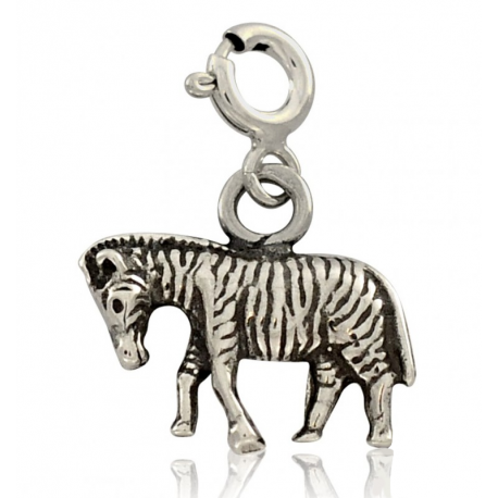 SREBRNY CHARMS ZEBRA PRÓBA SREBRA 925 zdjęcie 1
