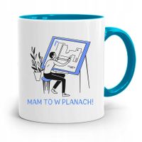Kubek Błękitny Architekta Mam To W Planach Prezent Z Nadrukiem Ze Zdjęciem