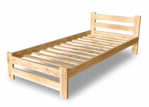 ŁÓŻKO DREWNIANE 100x200 B sosnowe WYSOKI ZAGŁÓWEK Producent na Arena.pl