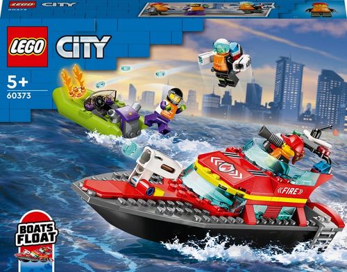 LEGO CITY ŁÓDŹ STRAŻACKA ZESTAW 60373 KLOCKI PREZENT STATEK MOTORÓWKA POMÓC na Arena.pl