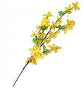 GAŁĄZKA DEKORACYJNA SZTUCZNE KWIATY FORSYCJA