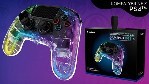 PAD PS4 PRZEZROCZYSTY TOUCH PAD WIBRACJE RGB HALL PROGRAMOWALNE PRZYCISKI na Arena.pl