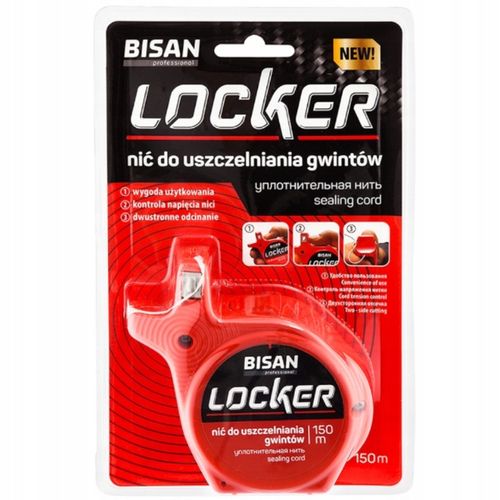 NIĆ NITKA DO GWINTÓW USZCZELNIAJĄCA ZAMIAST PAKUŁ TEFLONU LOCKER 150 mb na Arena.pl