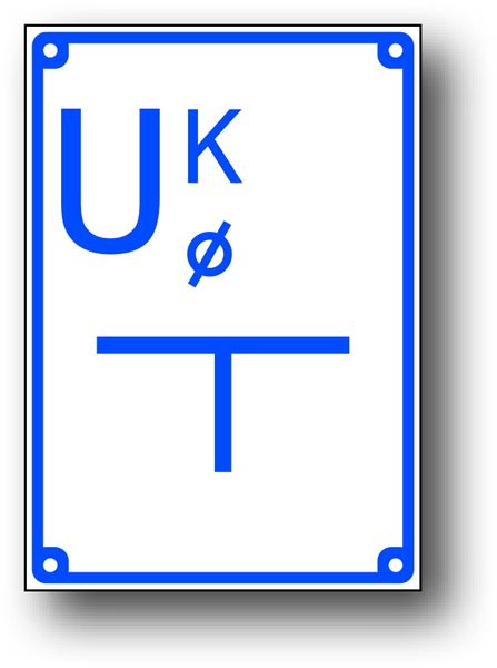 TODW-7 ZNAK Uk TABLICZKA ORIENTACYJNA STACJI KATOD zdjęcie 1