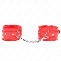 kink opaski na nadgarstki premium czerwone, regulacja 17-29 cm, skora