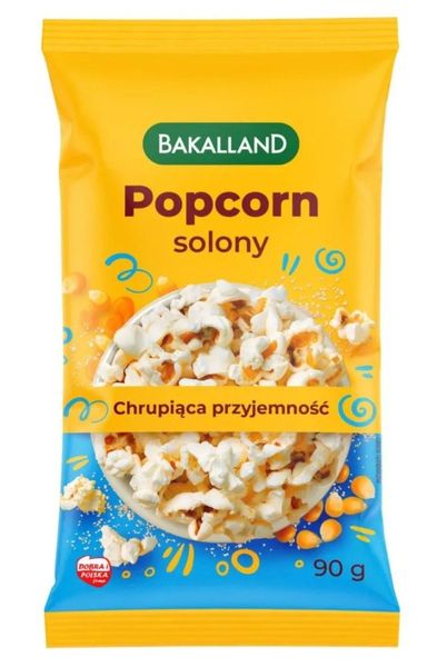 Bakalland Popcorn solony 90 g zdjęcie 1