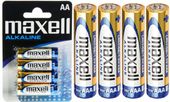 4x baterie aa 1,5v alkaline maxell lr6