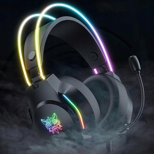 ONIKUMA X26 Słuchawki Nauszne Gamingowe Przewodowe z Mikrofonem do PC RGB zdjęcie 13