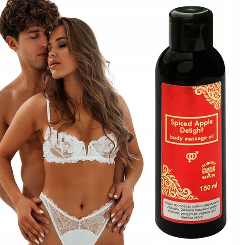 Zestaw na prezent olejek do ciała 150 ml świeca podniecająca 100 g jabłko na Arena.pl