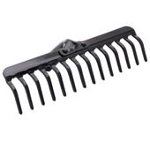 KADAX Grabie Ogrodowe Nieoprawione Do Liści 14 Zębne Bez Trzonka