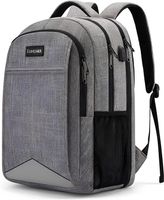 Plecak podróżny na laptopa Lumesner z portem ładowania USB szary