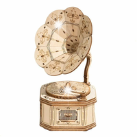 ROBOTIME Drewniany Model Puzzle 3D Gramofon