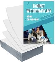 Ulotki A6 1000 szt firmowe reklamowe GABINET WETERYNARYJNY + PROJEKT GRATIS
