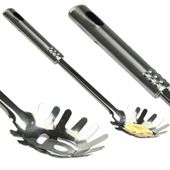 ŁYŻKA DO MAKARONU SPAGHETTI STALOWA NIERDZEWNA KUCHENNA 28 CM