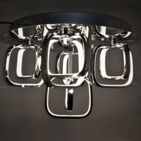 Plafon LAMPA sufitowa VEN P-X 9713/5Y CR-75W metalowa OPRAWA ramki LED 75W 4000K kwadraty squares chrom