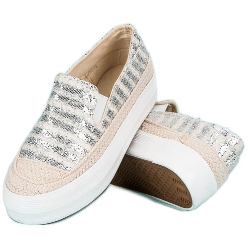 Srebrne Trampki Espadryle r.40 na Arena.pl