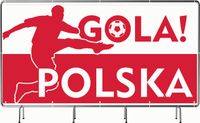 BANER REKLAMOWY 300x150 cm oczkowany projekt w cenie POLSKA GOLA