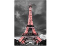 50X70CM CZERWONA WIEŻA EIFFLA OBRAZ PION ŚCIAN