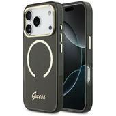 etui guess iml script metal magsafe do   iphone 17 pro max czarny