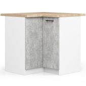 SZAFKA KUCHENNA OLIWIA S 90/90cm + BLAT BIAŁA / BETON
