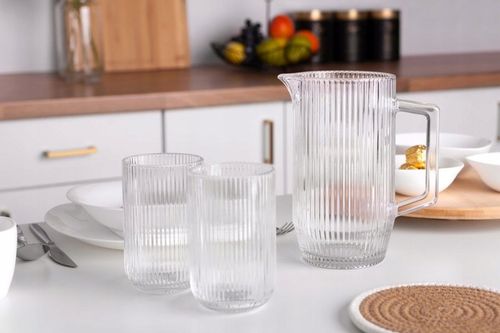 Szklanki do napojów drinków ryflowane Altom Design Selena 430 ml Zestaw 6 na Arena.pl