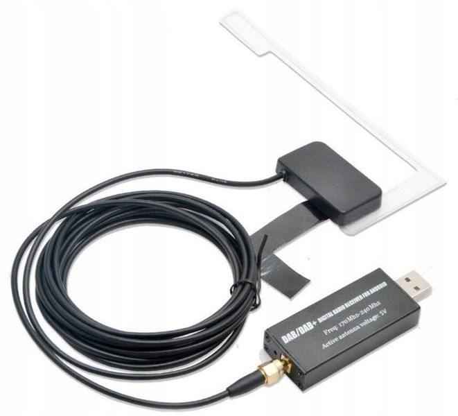 ANTENA,TUNER DAB+ DEDYKOWANY ADAPTER DO RADIA Z SYSTEMEM ANDROID USB, SMA zdjęcie 1