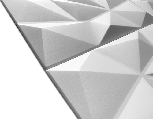 Białe Piankowe Kasetony Sufitowe panele ścienne 3D Brylant na Arena.pl